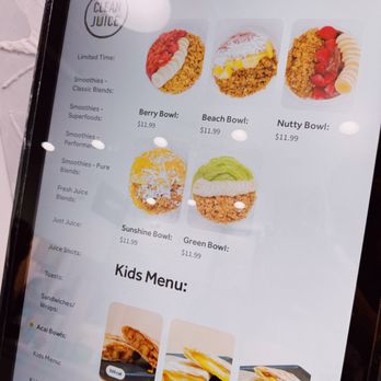 Clean Juice - Variety of menu options including a kids menu - Juice Bars & Smoothies Near Me - Brookhaven, Georgia