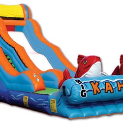 Jump N Kids, Inc. - Big Kahuna Waterslide Rental. Hooks up to your garden hose. Stay cool this summer. Rent 4th of July cool your guest off!