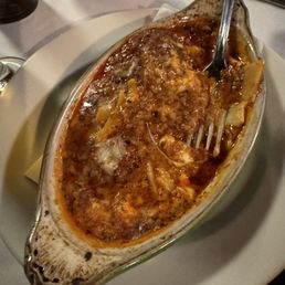Homemade baked lasagna