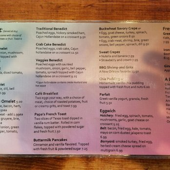 Two Chicks Cafe - Breakfast menu. Reasonable prices and everything looks so good. - Breakfast & Brunch Near Me - New Orleans, Louisiana Two Chicks Cafe - Breakfast menu. Reasonable prices and everything looks so good. - Breakfast & Brunch Near Me - New Orleans, Louisiana