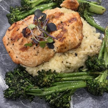 Savage Craft Ale Works - Salmon risotto and broccolini - Breweries Near Me - West Columbia, South Carolina Savage Craft Ale Works - Salmon risotto and broccolini - Breweries Near Me - West Columbia, South Carolina