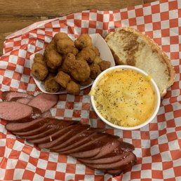 Lunch Special Sausage, Mac & Cheese, Okra Lunch Special Sausage, Mac & Cheese, Okra