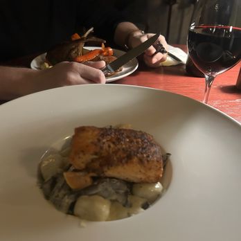 Press 626 wine bar - Mushroom Gnocchi with Salmon - Wine Bars Near Me - Norfolk, Virginia