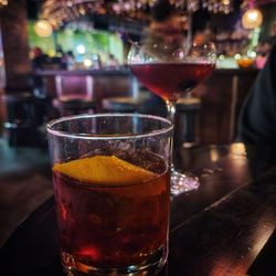 The Mode Lounge - Vieux carre in the front and Manhattan behind