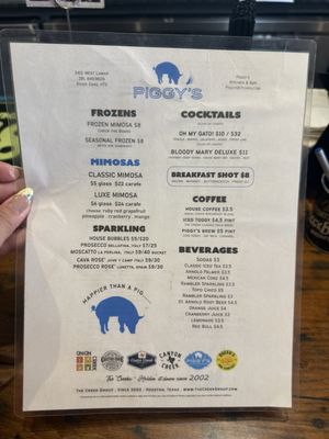 Menu photo 1 Piggy's Kitchen & Bar Houston, TX Menu photo 1 Piggy's Kitchen & Bar Houston, TX