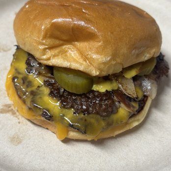 Meze - New: Smash Burgers (Double Cheeseburger with grilled onions, fresh pickles, mustard and ketchup). Delicious, fresh and juicy. - Mediterranean Near Me - Los Angeles, California