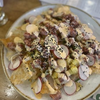 Everly - Poke Nachos (sooo good) - New American Near Me - Madison, Wisconsin