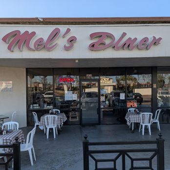 Mel's Diner - Outside, love the old faded sign - Diners Near Me - Fountain Valley, California Mel's Diner - Outside, love the old faded sign - Diners Near Me - Fountain Valley, California