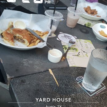 Yard House - Another kids meal came, burnt burger, got sent back. - New American Near Me - Austin, Texas Yard House - Another kids meal came, burnt burger, got sent back. - New American Near Me - Austin, Texas
