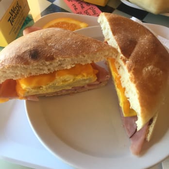 Mama D's Coffee - Wales - Breakfast sandwich with ham - Cafes Near Me - Wales, Wisconsin Mama D's Coffee - Wales - Breakfast sandwich with ham - Cafes Near Me - Wales, Wisconsin