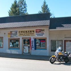 Picker's - Pickers cafe and convenience grocery store.