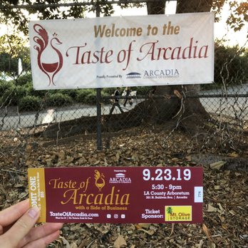 Taste of Arcadia - Got my ticket and ready to enter. Thank you, Yelp! - Local Flavor Near Me - Arcadia, California Taste of Arcadia - Got my ticket and ready to enter. Thank you, Yelp! - Local Flavor Near Me - Arcadia, California