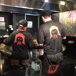 HuHot Mongolian Grill - The food tastes very good, and the waitresses are very attending. The chefs are also very deft with the spatulas. The cost is low.