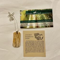 Caribou Creek - Mammoth pendant and sterling chain
