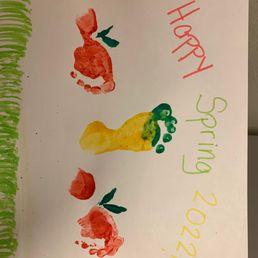 Baby's get to participate in art too Baby's get to participate in art too