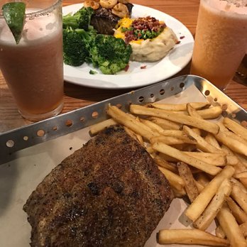 Chili's - Texas dry rub ribs and 6oz steak with grilled shrimp on top. Delicious! - Bars Near Me - Visalia, California Chili's - Texas dry rub ribs and 6oz steak with grilled shrimp on top. Delicious! - Bars Near Me - Visalia, California