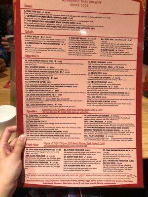 Menu photo 4 Thai Village Princeton, NJ