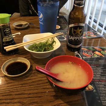Saika Sushi - Seaweed salad, miso soup - Sushi Bars Near Me - Depew, New York