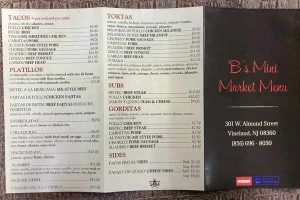 Menu photo 1 la sabrosa Vineland, NJ
