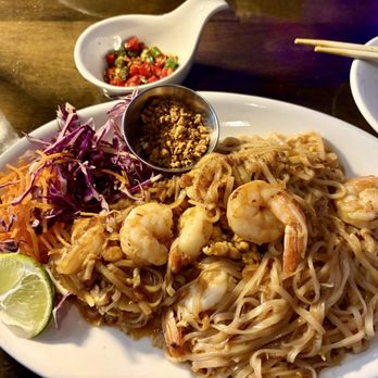 SaBai on Jefferson - Shrimp Pad Thai - Thai Near Me - Pensacola, Florida