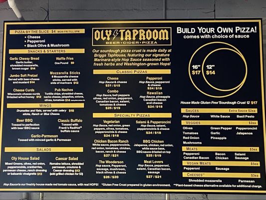 Menu photo 1 Oly Taproom Olympia, WA Menu photo 1 Oly Taproom Olympia, WA