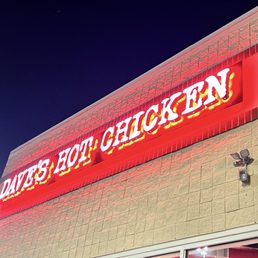 Exterior outside entrance of Dave's Hot Chicken - Columbia, Maryland Exterior outside entrance of Dave's Hot Chicken - Columbia, Maryland