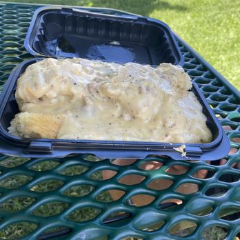 Beyond Gravy - Biscuit, scrambled eggs and sausage, and pig pen - Breakfast & Brunch Near Me