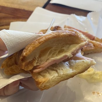 GREY Cafe - Ham & Cheese Croissant - Cafes Near Me - Flushing, New York
