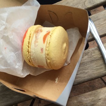 Whisk - Peach mango ice cream macaron sandwich. - Bakeries Near Me - Richmond, Virginia Whisk - Peach mango ice cream macaron sandwich. - Bakeries Near Me - Richmond, Virginia