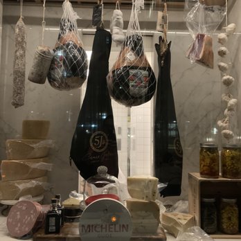 Acquafarina - a display of cheeses and meats - Italian Near Me - Vancouver, British Columbia