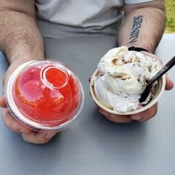 Cullipher Farm - Strawberry Slush and I think salted caramel ice cream