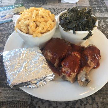 Amazing Taste - BBQ Chicken, Mac & Cheese, Collard greens & cornbread. - Soul Food Near Me - North Plainfield, New Jersey