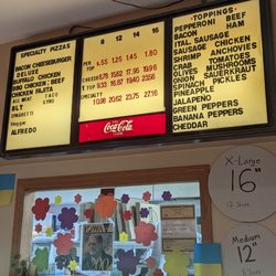 Pizza Plus - Pizza menu with prices 3/2023.