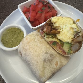 Red Maple - Egg & Cheese Breakfast Burrito with Avocado - Cafes Near Me - Los Angeles, California