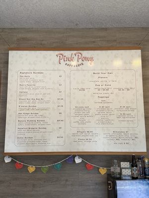 Menu photo 1 Pink Pony Soft Serve Albuquerque, NM
