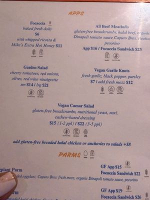Menu photo 1 Scarr's Pizza New York, NY Menu photo 1 Scarr's Pizza New York, NY