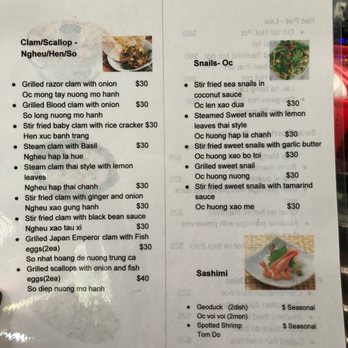 Eve’s Lounge - Menu - Lounges Near Me - San Jose, California