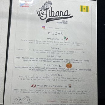 La Jibara Pizzeria Creativa - A small but delicious selection of. You can also ask for toppings separately - Pizza Near Me - Culebra, Puerto Rico