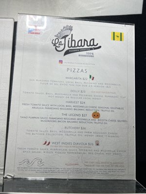 Menu photo 1 La Jibara Pizzeria Creativa Culebra, PR