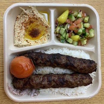 Zankou Chicken - 1/8/23 #15 Lule Kabob Plate, a bit dry - Mediterranean Near Me - Anaheim, California