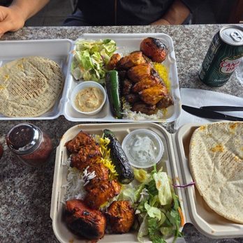 NoHo Cafe - Spicy chicken kabob and Noho combo. - Mediterranean Near Me - North Hollywood, California