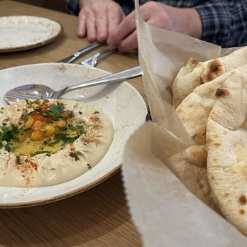 Raik Mediterranean - Hummus and extra pita - Middle Eastern Near Me - Suwanee, Georgia