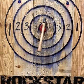 Rockstar Axe Throwing - Target and axe - Axe Throwing Near Me - Orlando, Florida