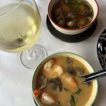 Chili Basil Thai Cuisine - TOM YUM cup, with shrimp creamy and regular - Thai Near Me - Ventura, California