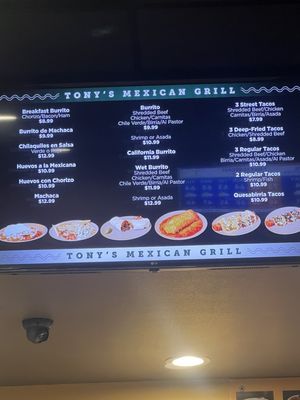 Menu photo 4 Tony’s Mexican Grill Riverside, CA Menu photo 4 Tony’s Mexican Grill Riverside, CA