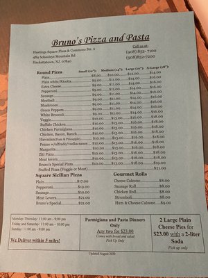 Menu photo 2 Bruno’s Pizza Hackettstown, NJ