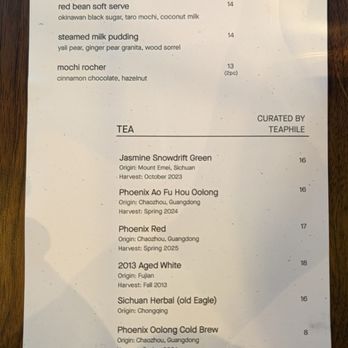 The Happy Crane - Dessert menu - Chinese Near Me - San Francisco, California