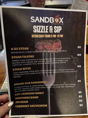 Menu photo 2 The Sandbox Kansas City, MO Menu photo 2 The Sandbox Kansas City, MO