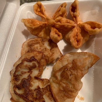 LC's Asian Kitchen - Pan fried A3. Dumplings& crab Rangoon - Chinese Near Me - Madison Heights, Michigan LC's Asian Kitchen - Pan fried A3. Dumplings& crab Rangoon - Chinese Near Me - Madison Heights, Michigan