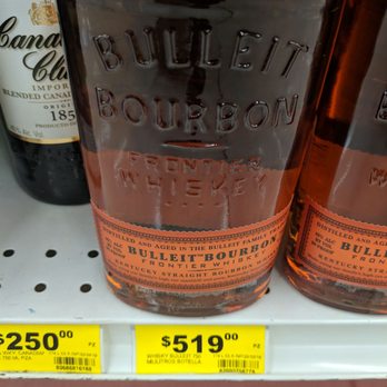 Mega - Good price for Bulleit Bourbon. Wish they had more Rye. (EDIT: Maybe not so good a price) - Grocery Near Me - Puerto Vallarta, JAL
